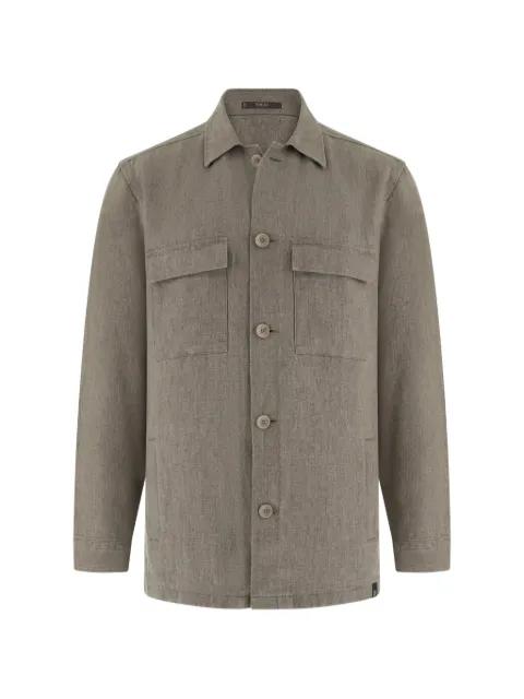 flap-pocket shirt jacket by BOGGI MILANO