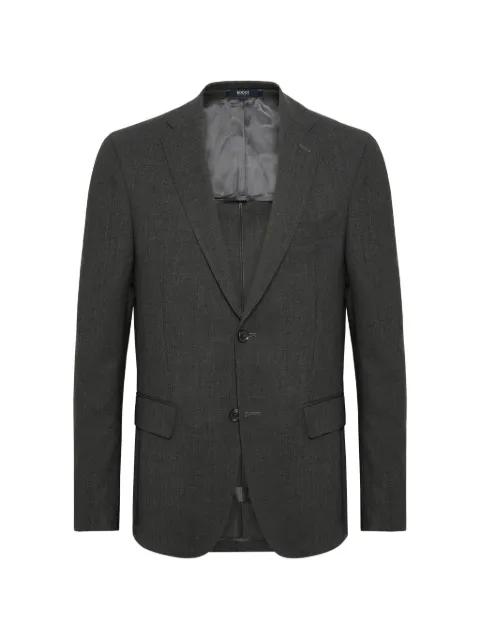 flap-pocket wool blazer by BOGGI MILANO