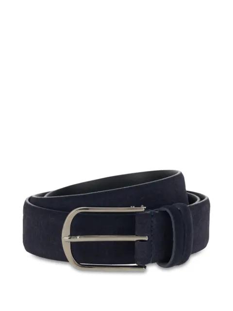 floral-detailed suede belt by BOGGI MILANO