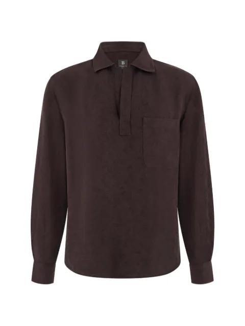 floral-pattern pocket polo shirt by BOGGI MILANO