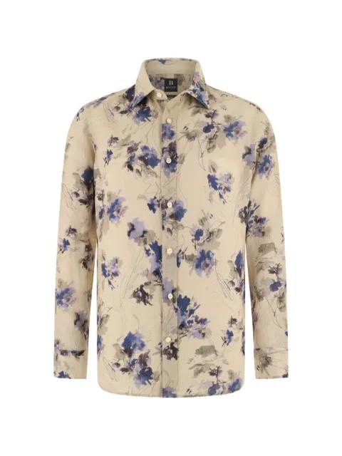 floral-print shirt by BOGGI MILANO
