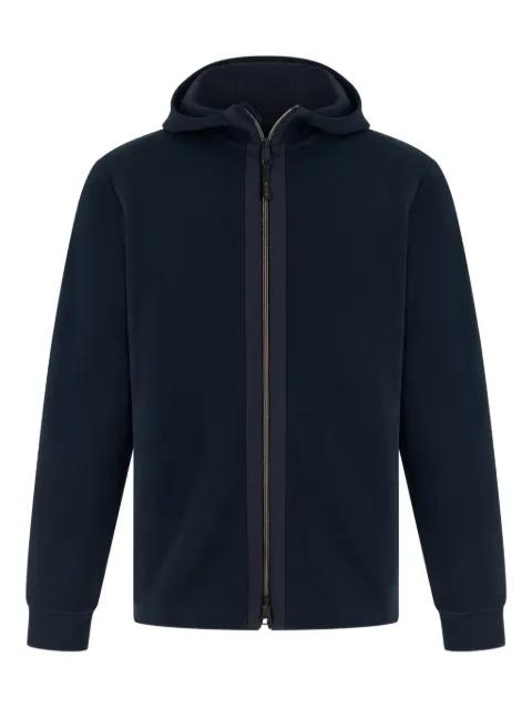 full-zip piqué sweatshirt by BOGGI MILANO