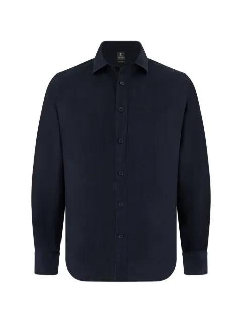 garment-washed linen shirt by BOGGI MILANO