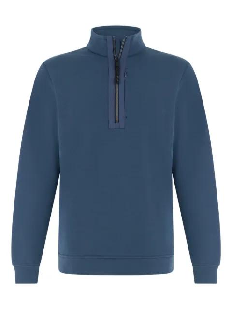 half-zip scuba sweatshirt by BOGGI MILANO