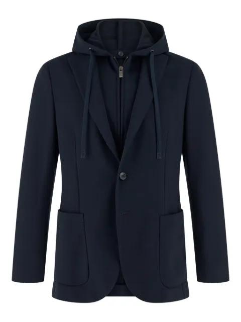 hoodied blazer by BOGGI MILANO