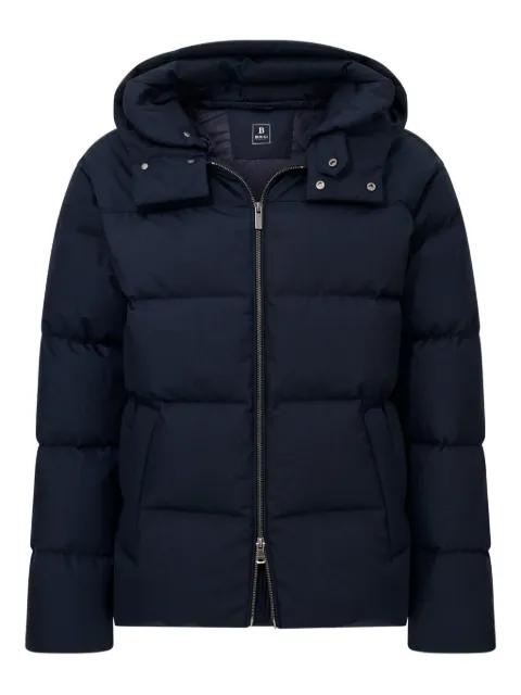 hoodied puffer jacket by BOGGI MILANO