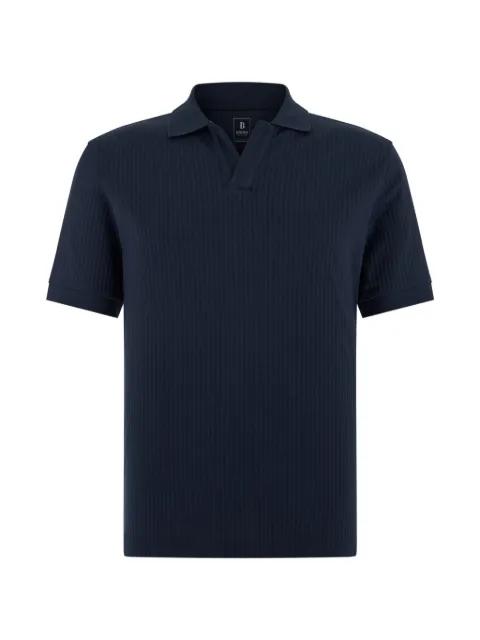 jacquard open-collar polo shirt by BOGGI MILANO