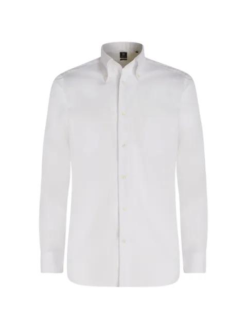long-sleeve pinpoint shirt by BOGGI MILANO