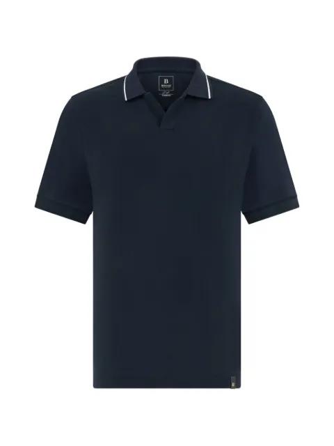 open-collar T-shirt by BOGGI MILANO