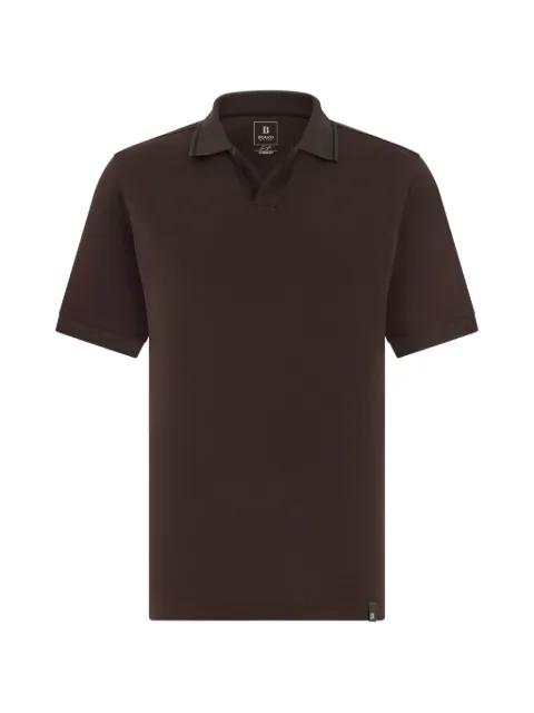 open-collar T-shirt by BOGGI MILANO