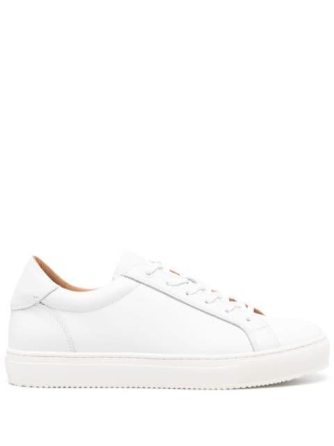 panelled leather sneakers by BOGGI MILANO