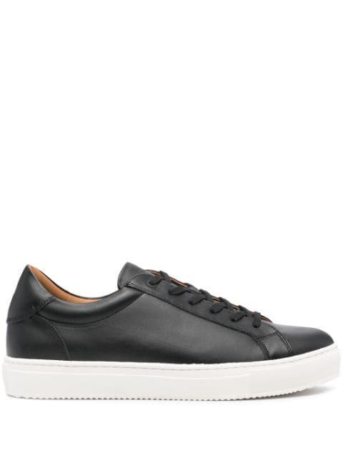 panelled leather sneakers by BOGGI MILANO