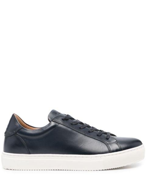 panelled leather sneakers by BOGGI MILANO