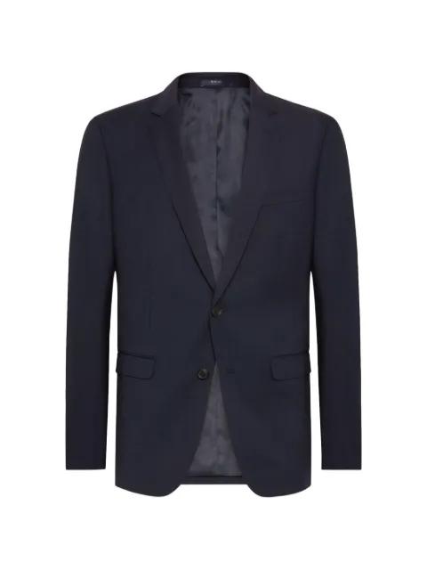 patterned wool blazer by BOGGI MILANO