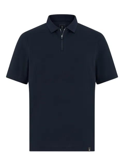 piqué zip polo shirt by BOGGI MILANO