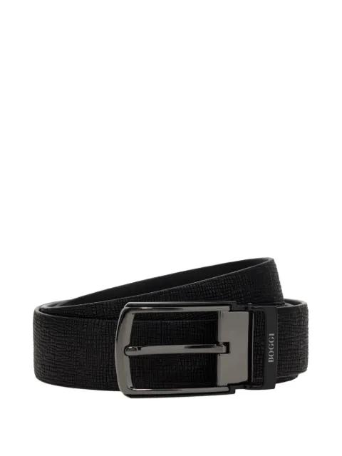 reversible leather belt by BOGGI MILANO