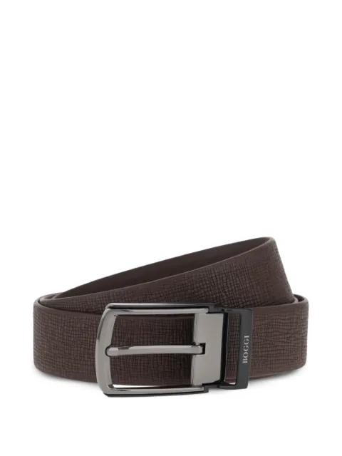 reversible leather belt by BOGGI MILANO