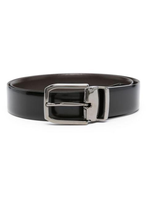 reversible leather belt by BOGGI MILANO