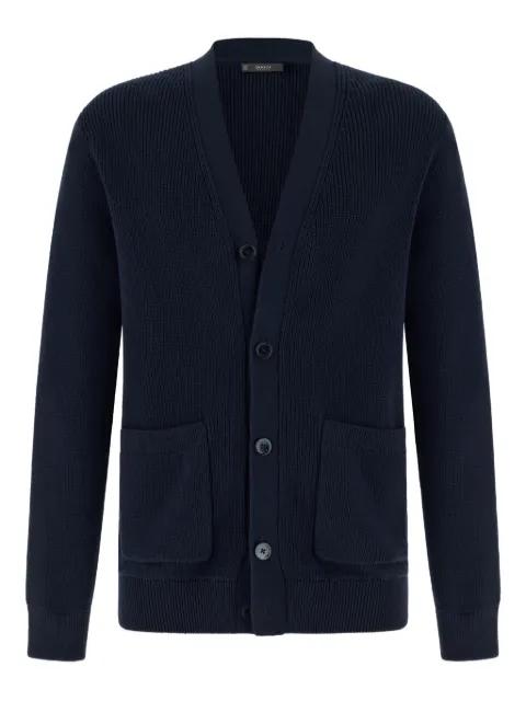ribbed patch pocket cardigan by BOGGI MILANO
