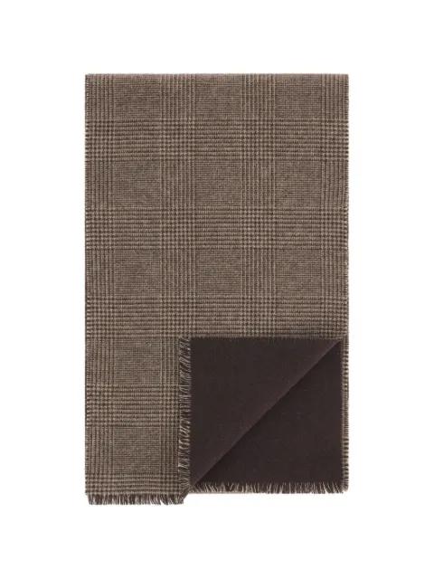 scarf in wool cashmere with Prince of Wales check by BOGGI MILANO