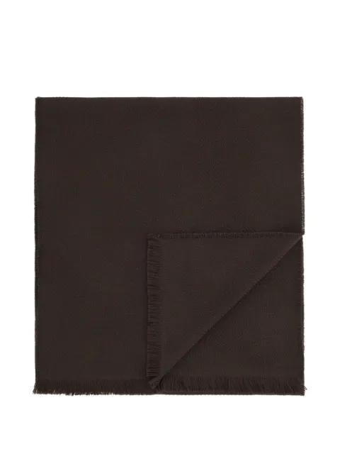 scarf with knitted motif in wool by BOGGI MILANO