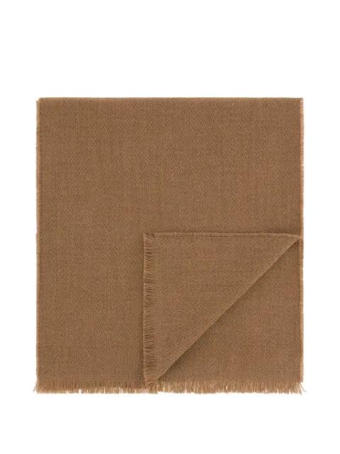 scarf with knitted-motif in wool by BOGGI MILANO