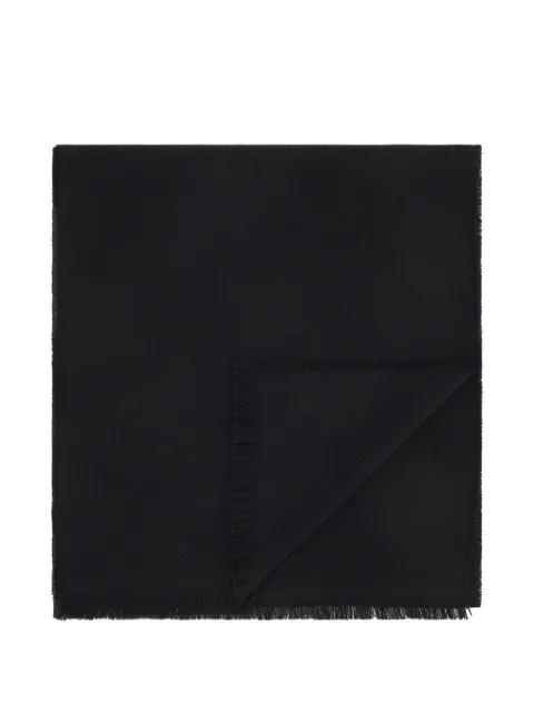 scarf with knitted motif in wool by BOGGI MILANO