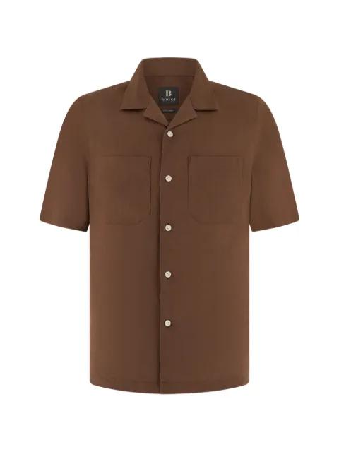 short-sleeve linen shirt by BOGGI MILANO