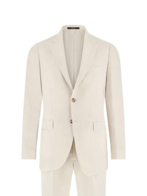 single-breasted linen suit by BOGGI MILANO