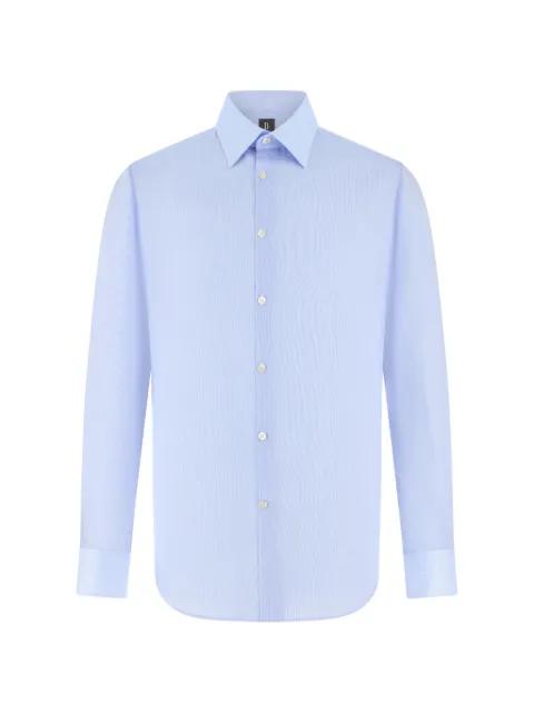 spread-collar twill shirt by BOGGI MILANO