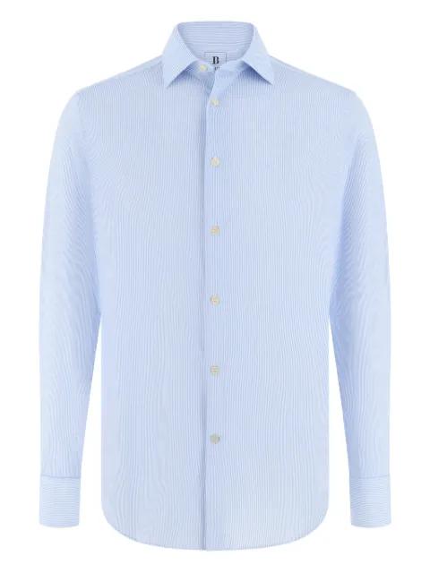 striped tokyo collar shirt by BOGGI MILANO