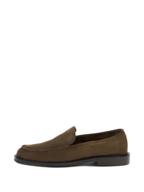 suede Blake-stitched loafers by BOGGI MILANO