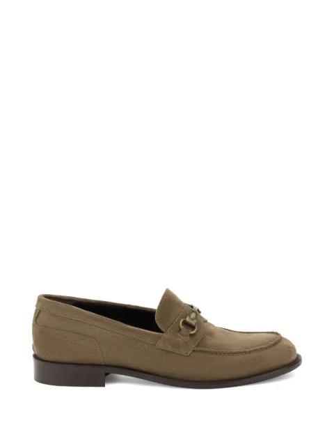 suede horsebit loafers by BOGGI MILANO