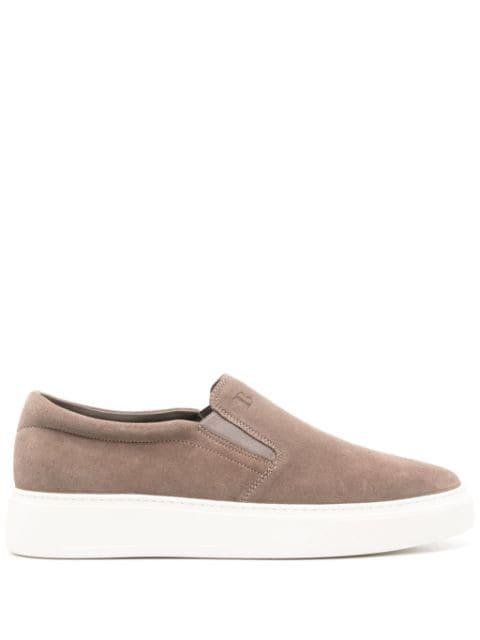 suede slip-on trainers by BOGGI MILANO