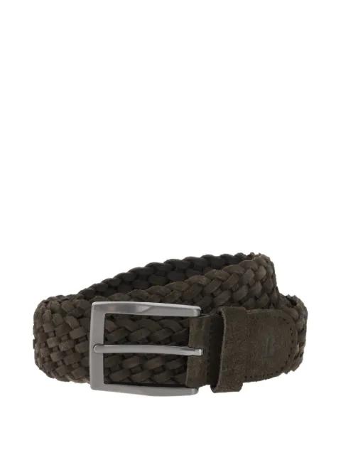 woven suede belt by BOGGI MILANO