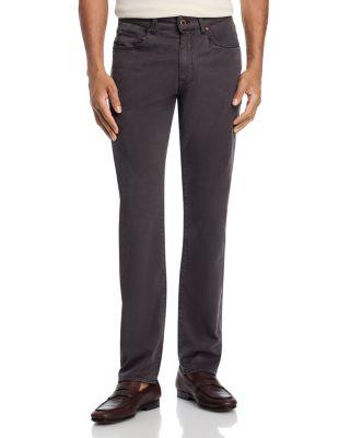 Cotton & Tencel Garment Dye Slim Fit Five Pocket Pants by BOGLIOLI
