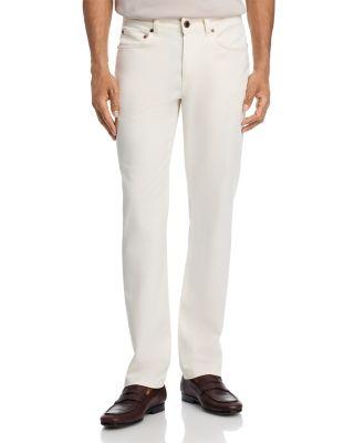Cotton & Tencel Garment Dye Slim Fit Five Pocket Pants by BOGLIOLI