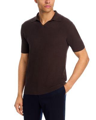 Garment Dye Pique Knit Johnny Collar Polo by BOGLIOLI