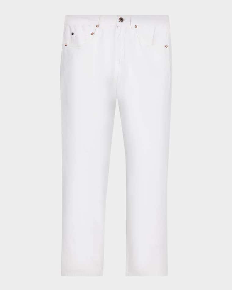 Men's Slim Fit Cotton Stretch Five-Pocket Pants by BOGLIOLI