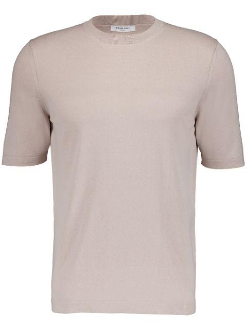 crew-neck silk-cotton blend T-shirt by BOGLIOLI