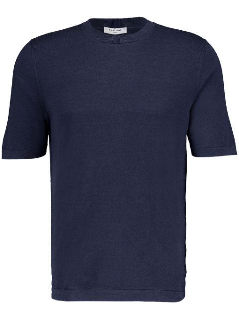 crew-neck silk-cotton blend T-shirt by BOGLIOLI