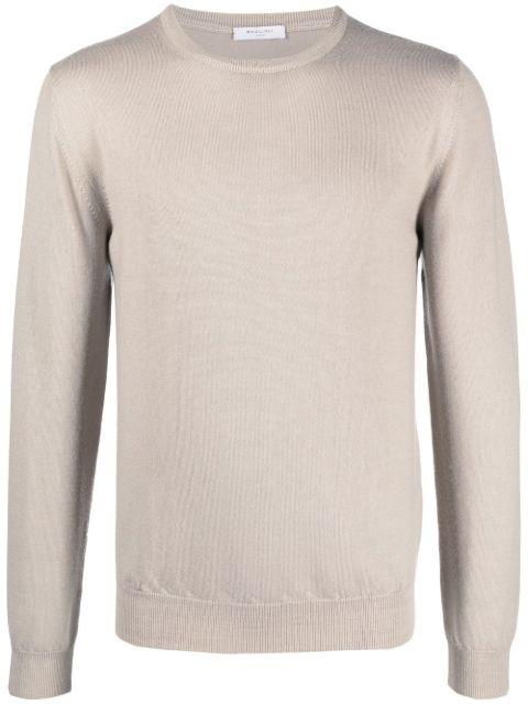 crew-neck virgin wool jumper by BOGLIOLI