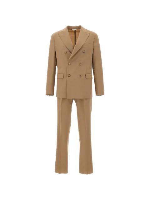 double-breasted peaked-lapel suit by BOGLIOLI