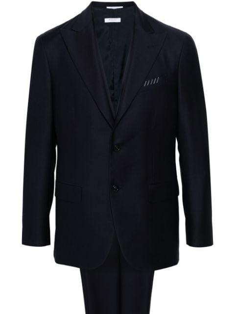 interlock-twill virgin-wool suit by BOGLIOLI