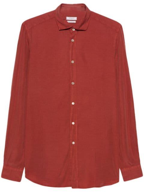 long-sleeve tonal stitching shirt by BOGLIOLI