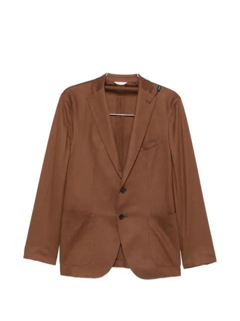 notched cotton blazer by BOGLIOLI