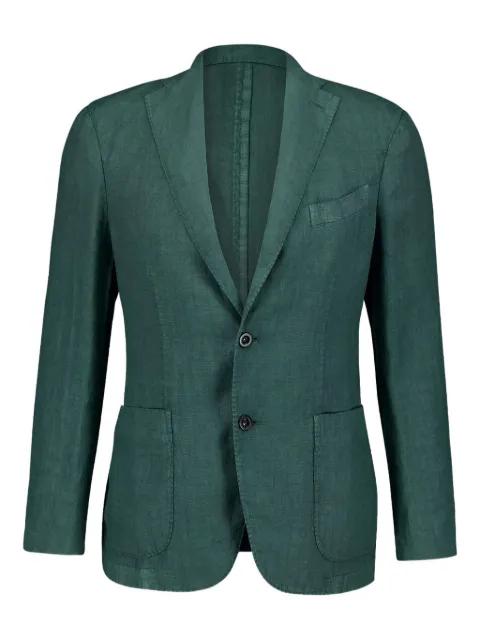 notched-lapel linen blazer by BOGLIOLI