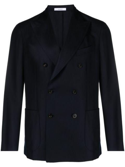 peak-lapels double-breasted blazer by BOGLIOLI