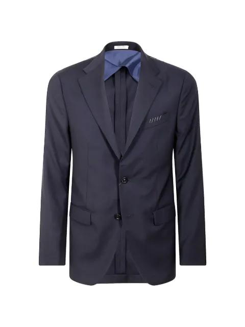 pleated wool blazer by BOGLIOLI