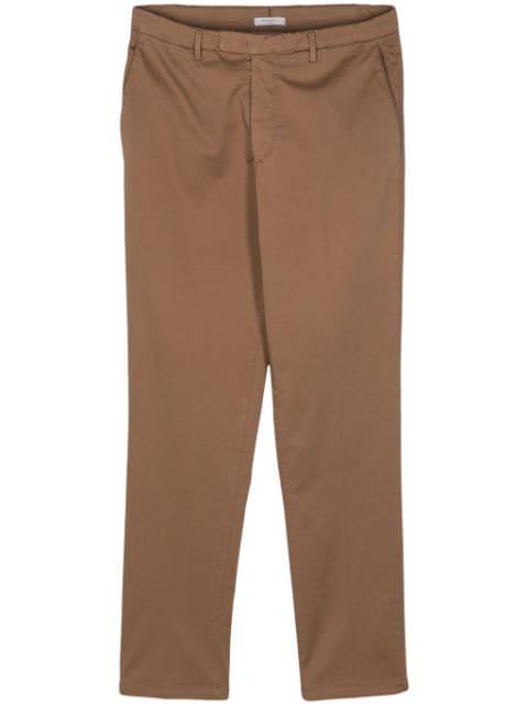 pressed-crease straight-leg trousers by BOGLIOLI